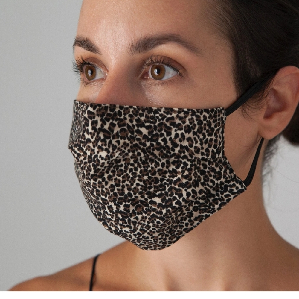 Animal print face mask